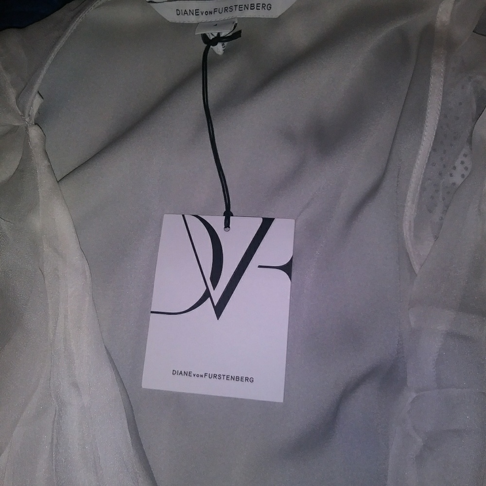 Diane Von Furstenberg pink ombre wrap dress